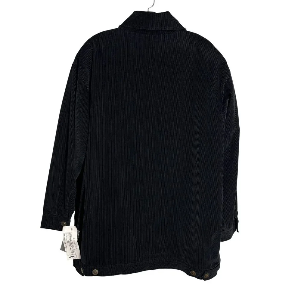 Vintage Black DonCaster Corduroy Jacket Casual/Chore/Retro Style - Picture 2 of 16